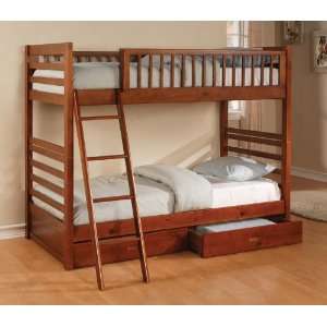  The Simple Stores Cameron Twin Bunk Bed with Underbed 