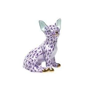  Herend Chihuahua Lavender Fishnet
