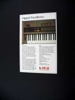 Kawai K 3 K3 Synthesizer 1986 print Ad  