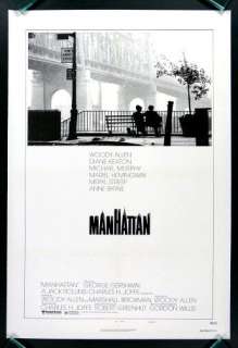 MANHATTAN * ORIG WOODY ALLEN MOVIE POSTER 1979 NEW YORK  