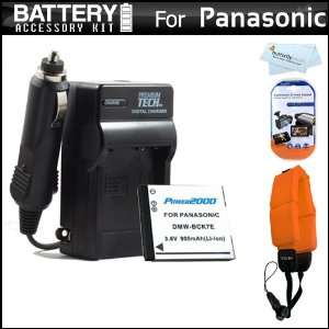  Battery And Charger Kit For Panasonic DMC TS20 WaterProof 