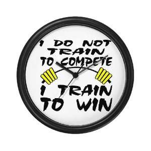  I Train To Win Sports Wall Clock by 