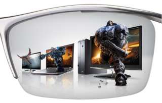 LG Flatron DM2350D PN 23 3D LED HDTV Monitor + 3D Glasses 2pcs  