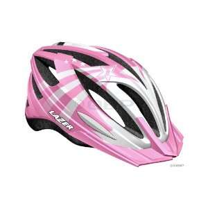    Lazer Skoot Youth Helmet with Visor; Pink/White