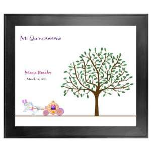  Quinceanera Guest Book Tree # 1 Carriage 20x24 For 50 