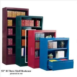 52 H Three Shelf Bookcase with File Drawer Office 