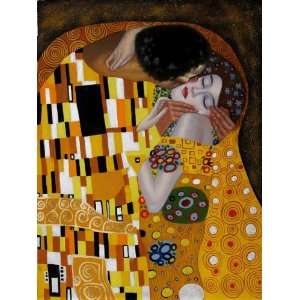  Art Reproduction Oil Painting   Klimt Paintings The Kiss 