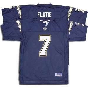  Doug Flutie Reebok NFL Replica Home San Diego Chargers Jersey 