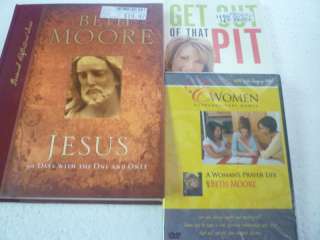 JESUS Study + Get out of that Pit + Pray DVD BETH MOORE 9780805446456 