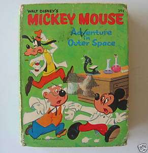 Whitman Little Big Book Mickey Mouse Adventure Outer Sp  