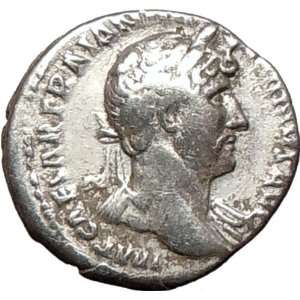   123AD Rare Authentic Ancient Roman Silver Coin Aequitas Wealth Symbol