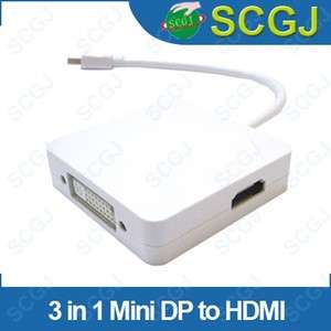 in 1 Mini Displayport to HDMI with audio DVI DP adapter Cable for 