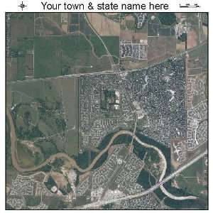  Aerial Photography Map of New Territory, Texas 2008 TX 