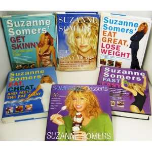 SET 6 SUZANNE SOMERS BOOKS [ FAST & EASY, GET SKINNY ON FABULOUS FOOD 