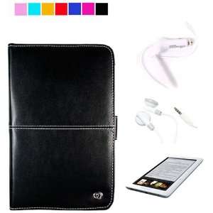   eReader Case + Screen Protector + White Car Charger + White Headset