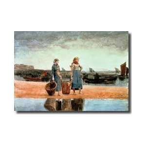  Two Girls On The Beach Tynemouth 1891 Giclee Print