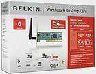 belkin wireless g desktop card new 