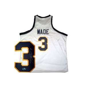    Dwyane Wade Signed White Marquette Jersey