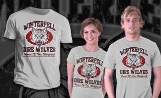 Game of Thrones Winterfell Dire Wolves Stark Team Teefury Men Shirt 
