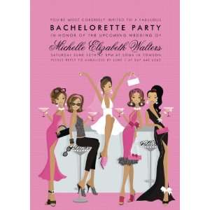  Bachelorette Bar (Afr. Amer.) Invitations