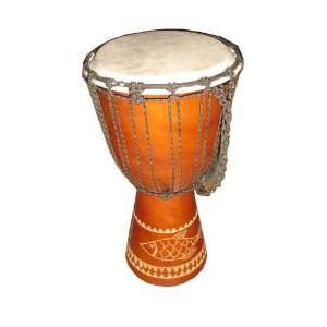 20 African Djembe Engraved Wood Drum  to USA 