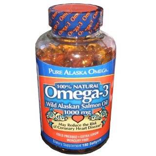   salmon oil 1000mg softgels 180 count by pure alaska buy new $ 27