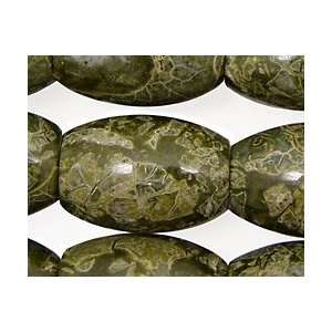  African Green Jasper Beads Large Rice 25x18mm Arts 