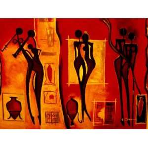   Abstract African Style Wall Decor (23x27 Inches)