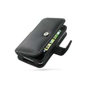   Leather Case for LG Optimus Chic E720   Book Type (Black) Electronics