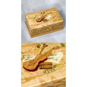  Giglio Italian Wooden Musical Box Violin Decor In Gloss 
