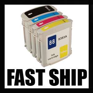 4PK BCMY Combo Pack for HP 88XL Ink Cartridges  