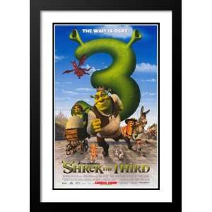 Shrek the Third 20x26 Framed and Double Matted Movie Poster   Style K