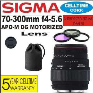 Sigma 70 300mm F4 5.6 APO M DG Macro(Motorized) Telephoto 