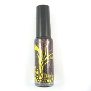  Girls liner for artificial nails / brown color glitted 