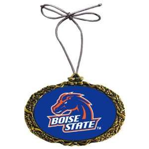  Boise State Broncos   Classic Logo   Gold Holiday Ornament 