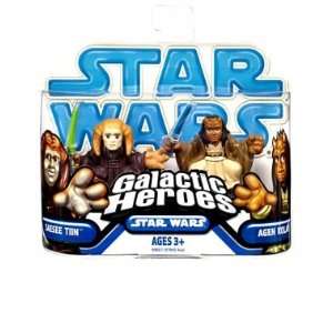   2009 Galactic Heroes 2 Pack Saesee Tiin and Agen Kolar Toys & Games