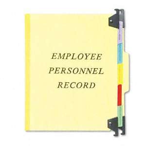 Classification folder with tab in middle position for employees name 