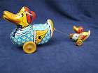 Vintage Wyandotte Wind Up Ducky Ducklings Duck Tin Toy