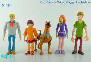 Scooby Doo Action Figures Mystery 5 Friend Pack New   