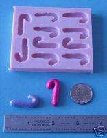 Silicone Candy cane 5250 Soap Candle candy embed Mold  