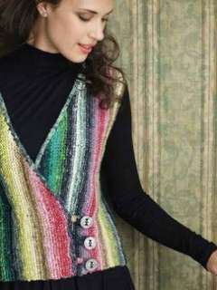 Yummy Noro Taiyo yarn, cotton silk and wool. Great for year round 