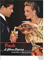 1983 PINCH 12 YEAR OLD SCOTCH Vintage Print Ad  