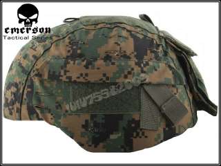Airsoft Helmet Cover Fit MICH 2000 Ver 2 Woodland ACU  