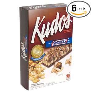 Kudos Milk Chocolate Granola Bars with Snickers Chunks, 0.83 Ounce 