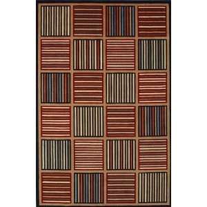  KAS Tate Grid 8501 Multi 3 X 5 Area Rug