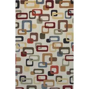  KAS Tate Retro Frames 8506 Ivory 2 X 3 Area Rug