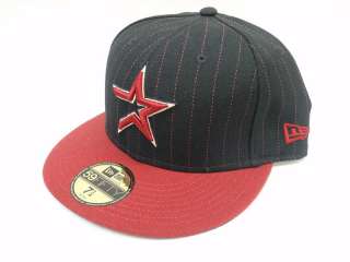 Houston Astros New Era 5950 Baseball Cap Fitted Hat MLB  