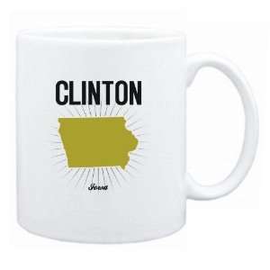  New  Clinton Usa State   Star Light  Iowa Mug Usa City 