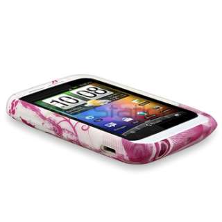   Twin Heart TPU Gel Skin Soft Case Cover For HTC Wildfire S  