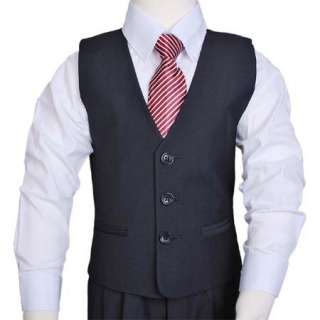 KD150 51 Boy Black Formal Tuxedo Suit Weeding 5T 6T  